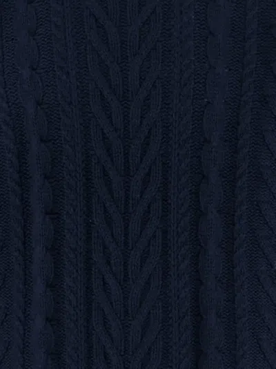 Guest In Residence Cashmere Sweater With Cable Knit In Blue