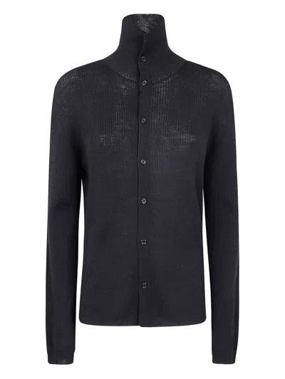 Y's Sweater With Buttons In Black