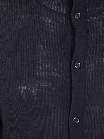 Y's Sweater With Buttons In Black