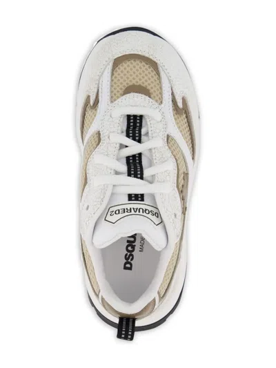 Dsquared2 Sprinter Maple-leaf Sneakers In Neutral