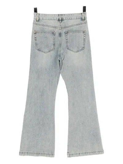 B+ab Button-hem Bootcut Jeans In Blue