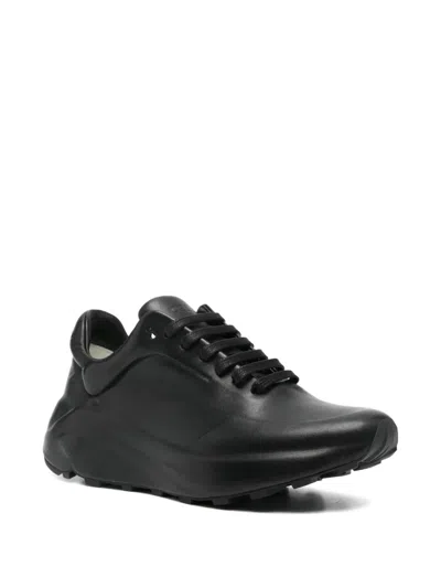 Del Carlo Nappa Sneakers In Black