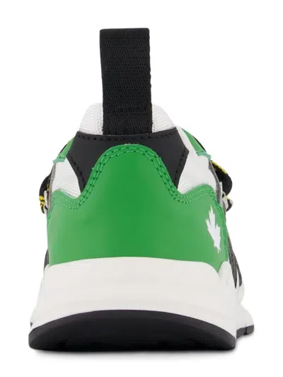 Dsquared2 Maple-leaf Panelled Sneakers In Multi