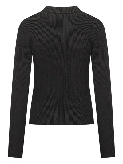 Givenchy Womens Black Brand-intarsia Round-neck Wool And Cashmere Sweater