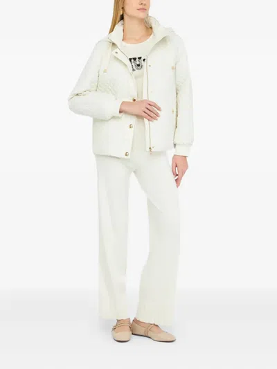 Liu •jo Quilted Drawstring-hood Jacket In Multi