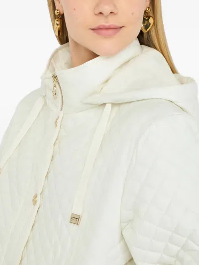 Liu •jo Quilted Drawstring-hood Jacket In Multi