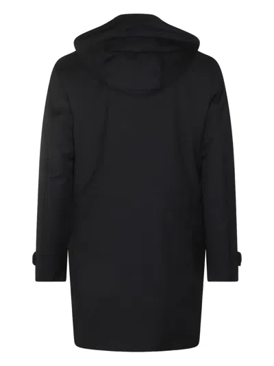 Moorer Stylish Outerwear With Hood And Pockets In Black