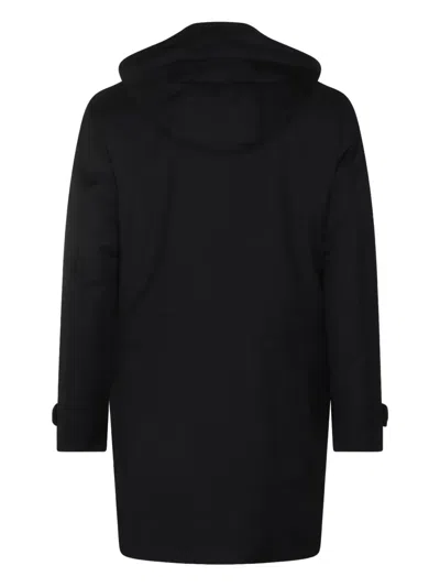 Moorer Stylish Outerwear With Hood And Pockets In Black