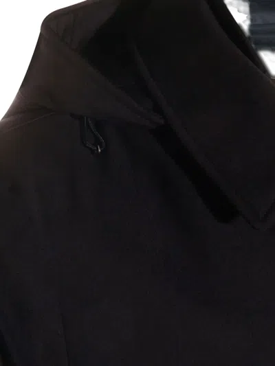 Moorer Stylish Outerwear With Hood And Pockets In Black