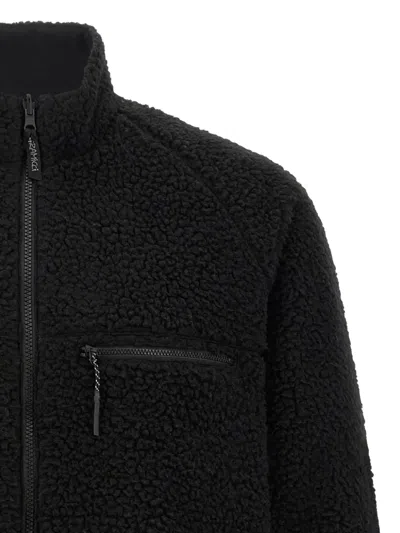 Gramicci Sherpa-fleece Reversible Jacket In Black