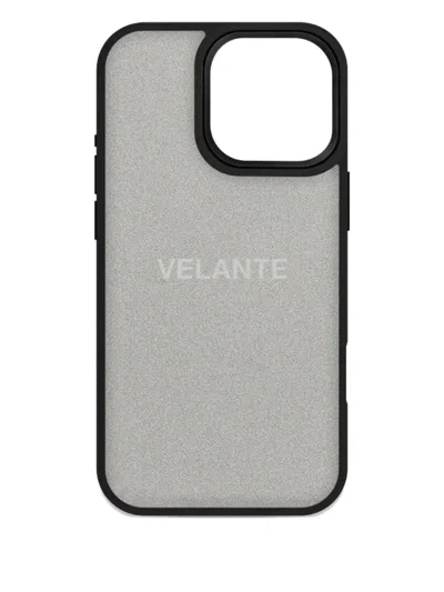 Velante Lizard-texture Iphone 16 Pro Max Case In Black