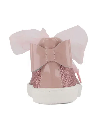 Andanines Glitter-embellished Sneakers In Pink