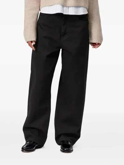 Carhartt Five-pocket Trousers Featuring Belt Loops Design In Black