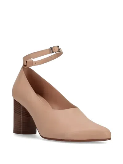 Niccolò Pasqualetti Block-heel Ankle-strap Pumps In Neutral