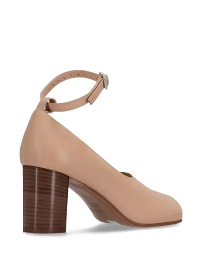 Niccolò Pasqualetti Block-heel Ankle-strap Pumps In Neutral