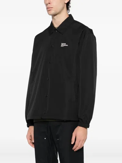 Izzue Logo-printed Jacket In Black