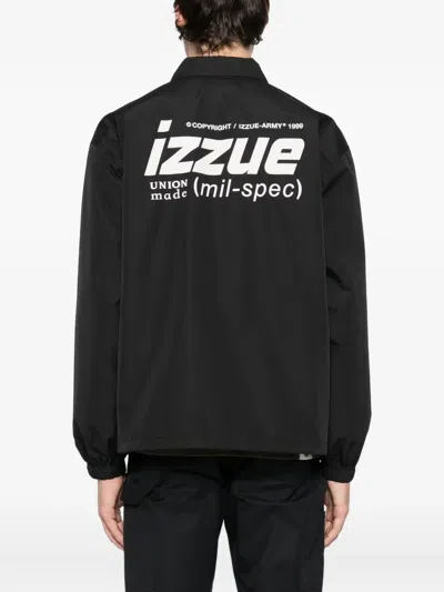 Izzue Logo-printed Jacket In Black