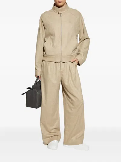 Loewe Wool And Cashmere Jacket In Neutral