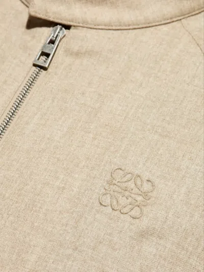Loewe Wool And Cashmere Jacket In Neutral