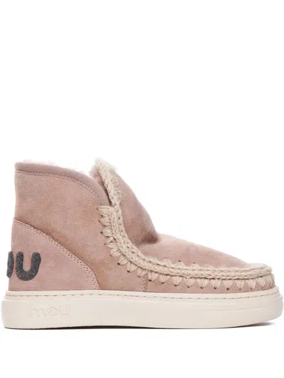 Mou Eskimo Bold Booties In Pink