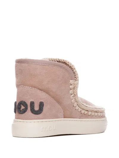 Mou Eskimo Bold Booties In Pink