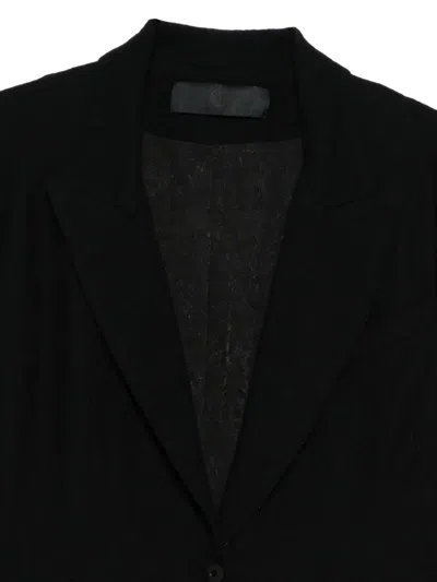 Marc Le Bihan Single-breasted Fitted Jacket In Black
