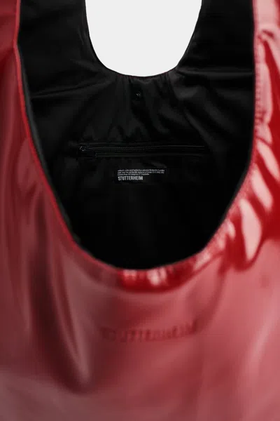 Stutterheim Svea Puffer Bag Opal In Burgundy