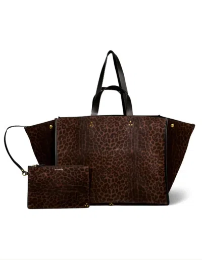Jérôme Dreyfuss Leopard Print Leon Tote In Animal Print