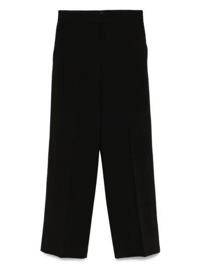 Via Masini 80 Straight-leg Trousers In Black
