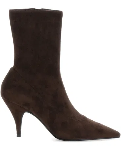 Jeffrey Campbell Pointed-toe Ankle Boots In Brown