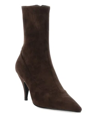 Jeffrey Campbell Pointed-toe Ankle Boots In Brown