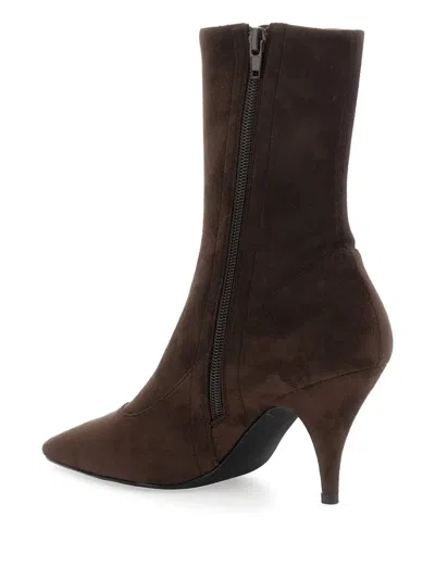 Jeffrey Campbell Pointed-toe Ankle Boots In Brown
