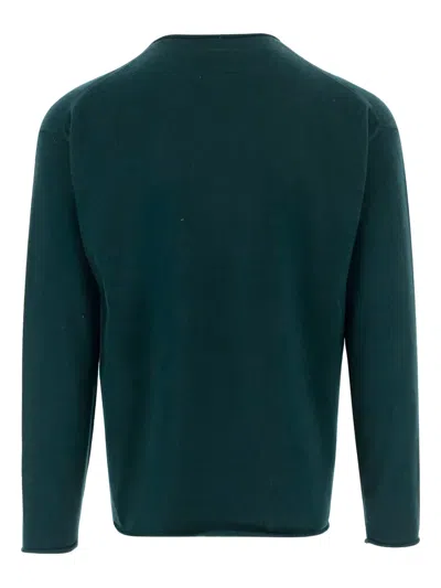 Guest In Residence Cashmere Sweater With Turn-up Cuffs In Animal Print