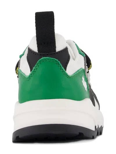 Dsquared2 Maple-leaf Panelled Sneakers In Multi