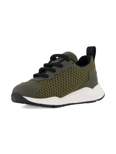 Dsquared2 Mesh-panelled Lace-up Sneakers In Green