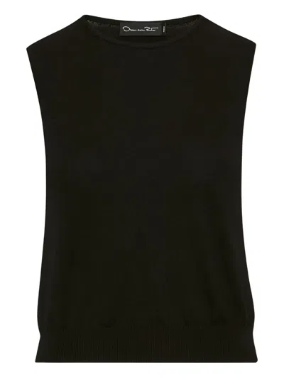 Oscar De La Renta Wool-blend Tank In Multi