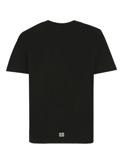 Givenchy Label-applique T-shirt In Black