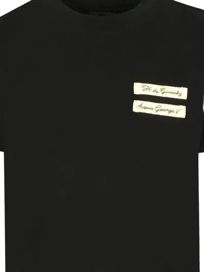 Givenchy Label-applique T-shirt In Black