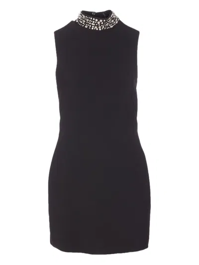 Liu •jo Liu Jo Short Black Dress With Rinhestones