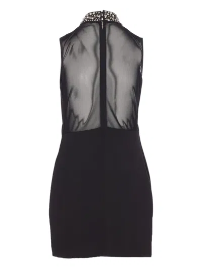 Liu •jo Liu Jo Short Black Dress With Rinhestones