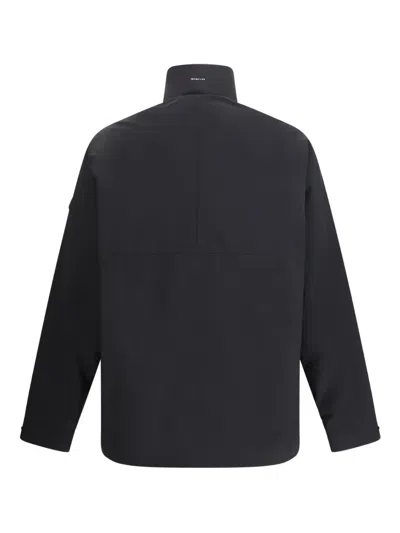 Moncler Egoutelles Jacket With Zipper And Button Closure In Black