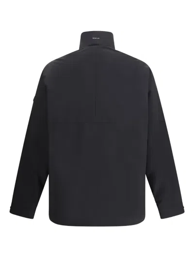 Moncler Egoutelles Jacket With Zipper And Button Closure In Black