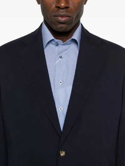 贴袋单排扣西装夹克