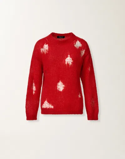 Fabiana Filippi Mohair Sweater In Red