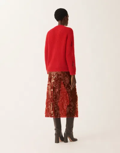 Fabiana Filippi Mohair Sweater In Red