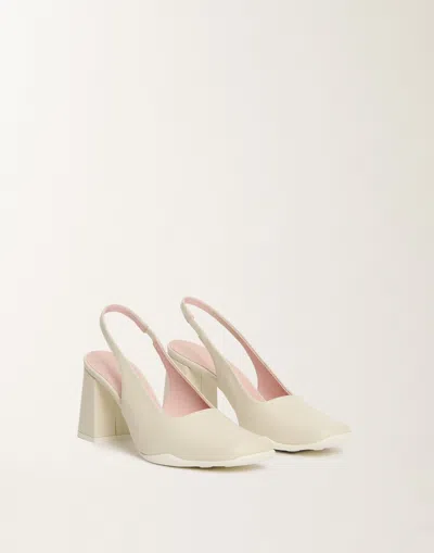 Fabiana Filippi Slingback In Nappa Leather In White