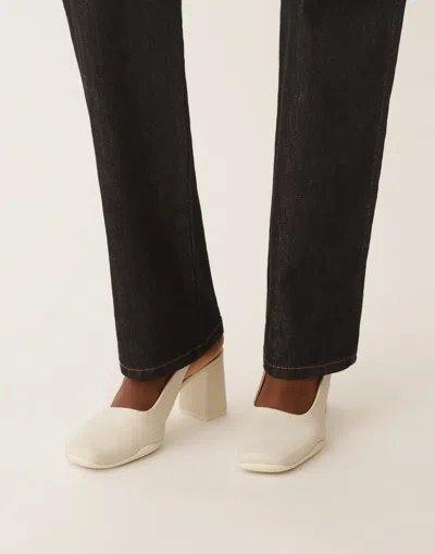 Fabiana Filippi Slingback In Nappa Leather In White