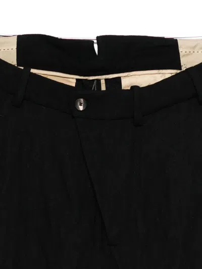 Masnada Drop-crotch Trousers In Black