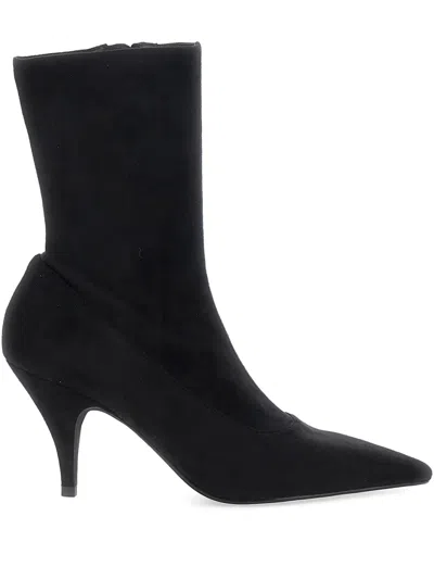 Jeffrey Campbell Pointed-toe Suede Boots In Black