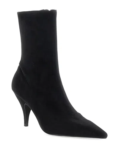 Jeffrey Campbell Pointed-toe Suede Boots In Black